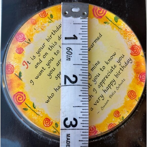 Blue Mountain Arts Happy Birthday Round Magnet 3.25" Tall - Picture 4 of 6